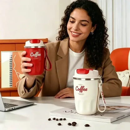 Sip Burn-Free Instantly! Smart Temp-Display Leakproof Thermal Mug