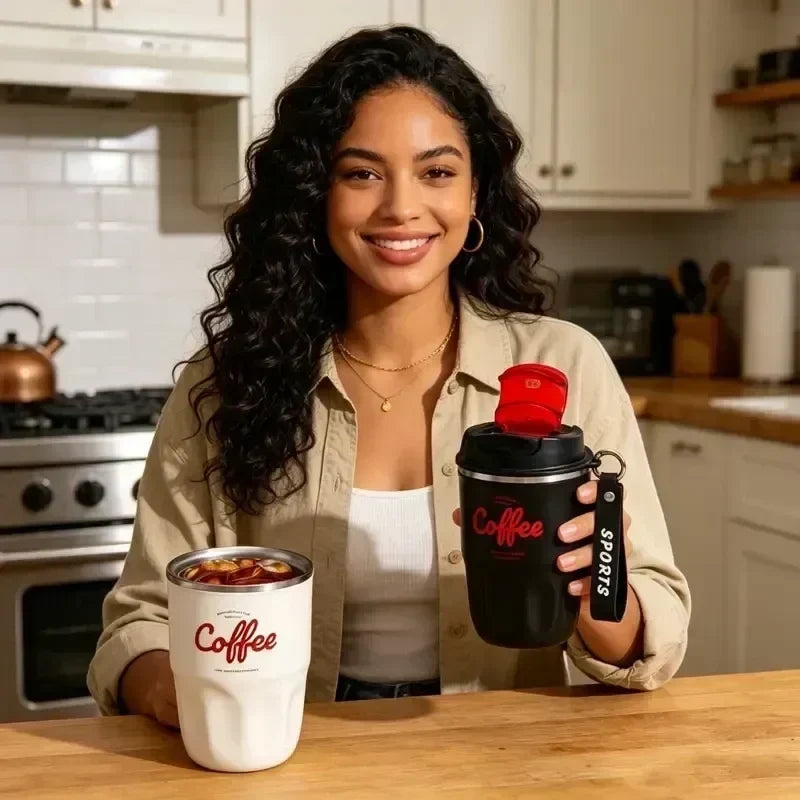Sip Burn-Free Instantly! Smart Temp-Display Leakproof Thermal Mug