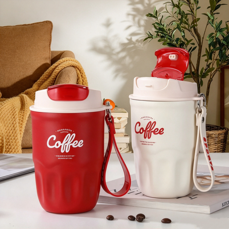 Sip Burn-Free Instantly! Smart Temp-Display Leakproof Thermal Mug