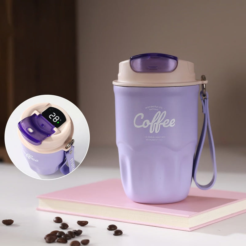 Sip Burn-Free Instantly! Smart Temp-Display Leakproof Thermal Mug