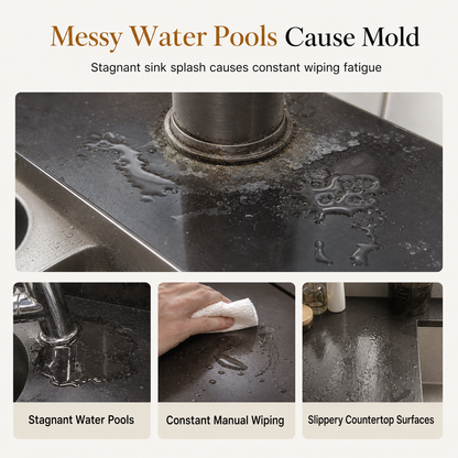 Silicone Faucet Splash Guard and Drain Mat