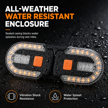 🚴🖱️USB-Rechargeable Bike Turn Signal Tail Light |  For Night Commuter Cycling Safety🚦