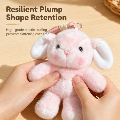 Cute Plush Animal Keychain for Backpacks and Keys