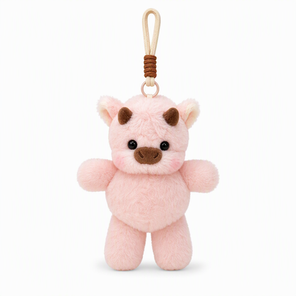 Cute Plush Animal Keychain for Backpacks and Keys