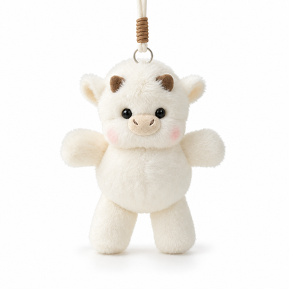 Cute Plush Animal Keychain for Backpacks and Keys
