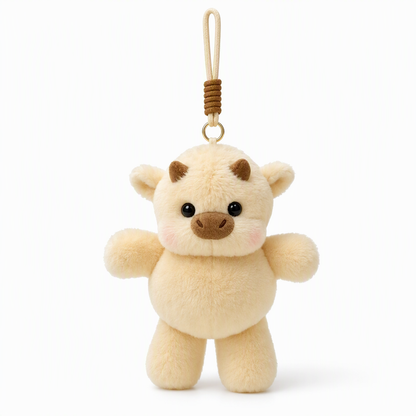 Cute Plush Animal Keychain for Backpacks and Keys