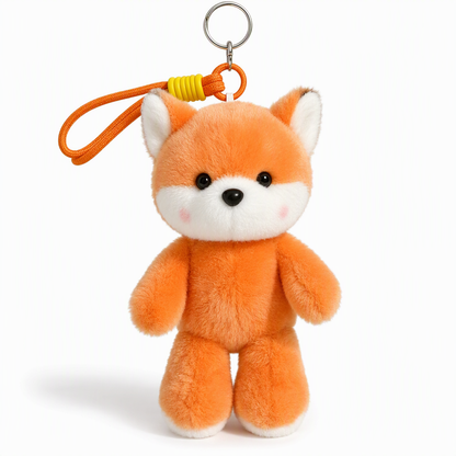 Cute Plush Animal Keychain for Backpacks and Keys