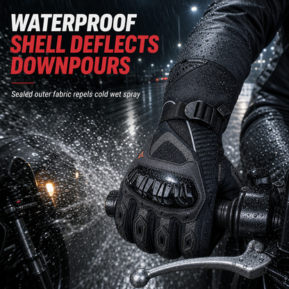 🏍️ 50% Off Now ✨ Winter Motorcycle Riding Gloves — Waterproof & Knuckle Armor ❄️