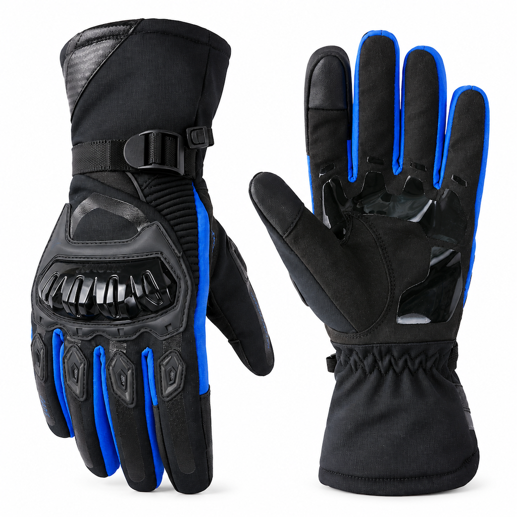 🏍️ 50% Off Now ✨ Winter Motorcycle Riding Gloves — Waterproof & Knuckle Armor ❄️