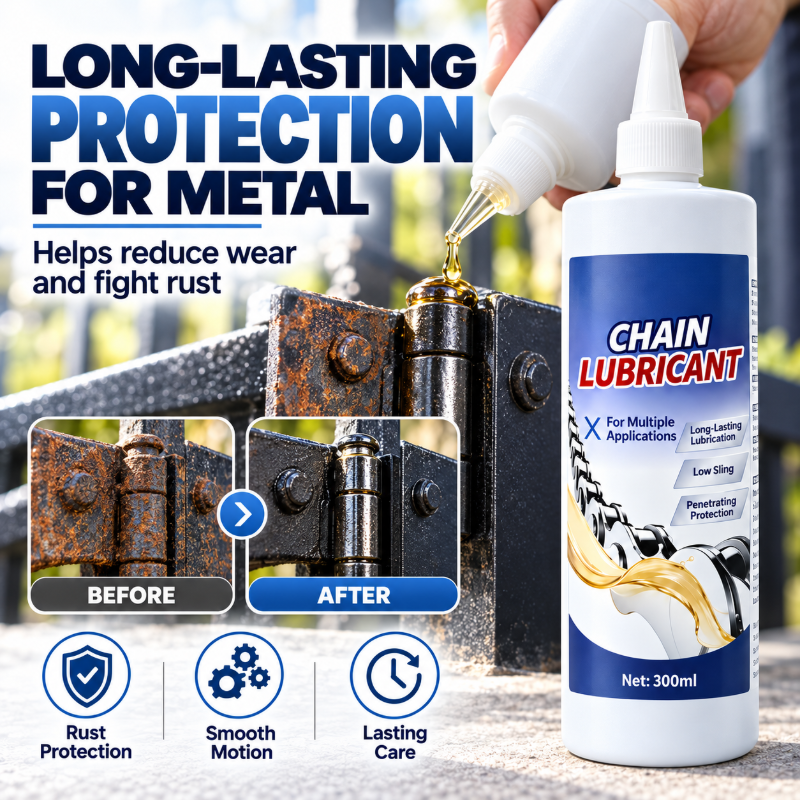 Multi-Purpose Chain Lubricant with Precision Pointed Nozzle