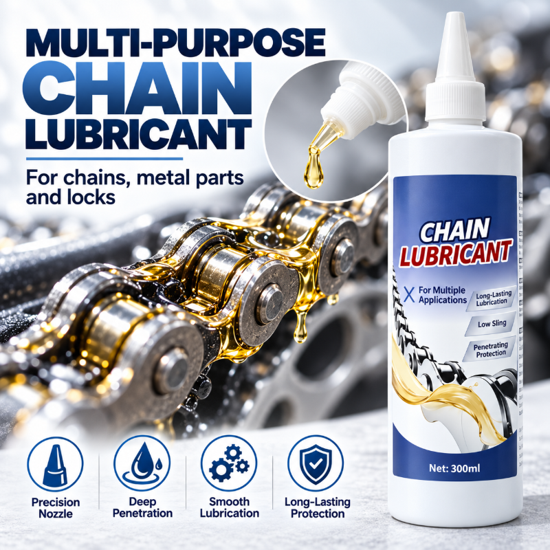 Multi-Purpose Chain Lubricant with Precision Pointed Nozzle