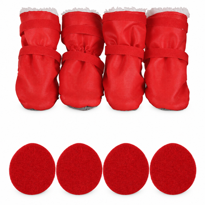 🥳2026 HOT SALE🥳💞50K+ SOLD! 🐕❄️ 50% OFF! Winter Warm Waterproof Dog Boots – plush lining, non-slip rubber soles & water-resistant shell. Keep paws warm & safe on winter walks! 🛡️✅
