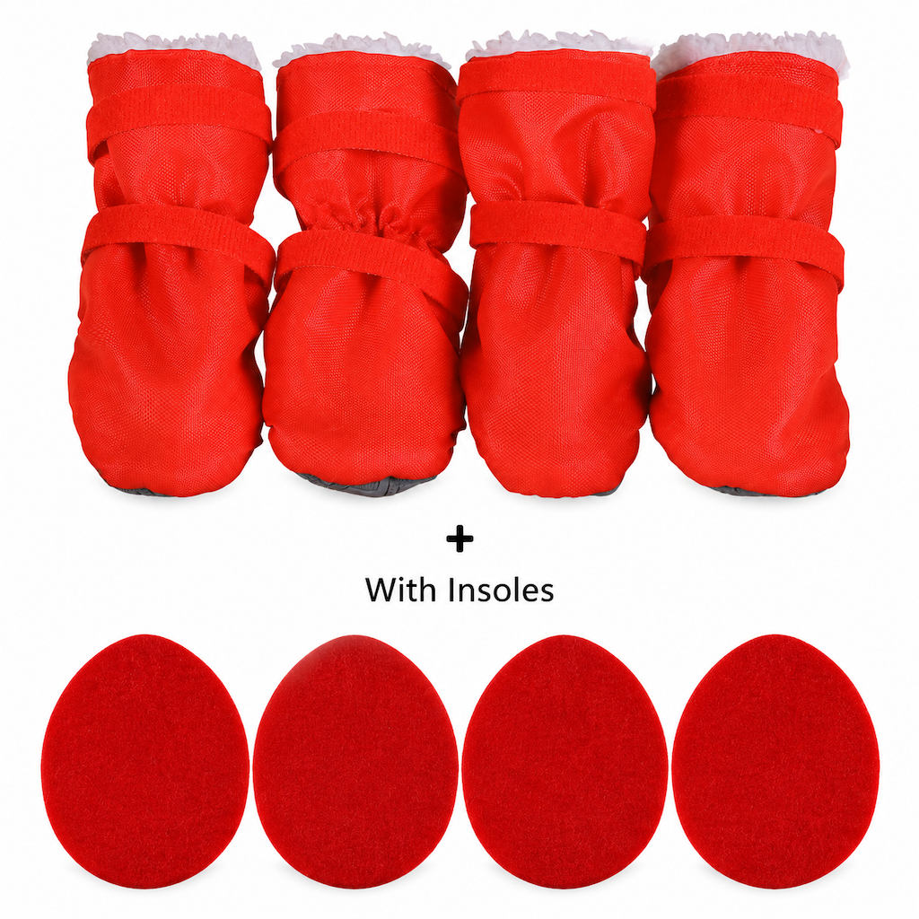 🥳2026 HOT SALE🥳💞50K+ SOLD! 🐕❄️ 50% OFF! Winter Warm Waterproof Dog Boots – plush lining, non-slip rubber soles & water-resistant shell. Keep paws warm & safe on winter walks! 🛡️✅