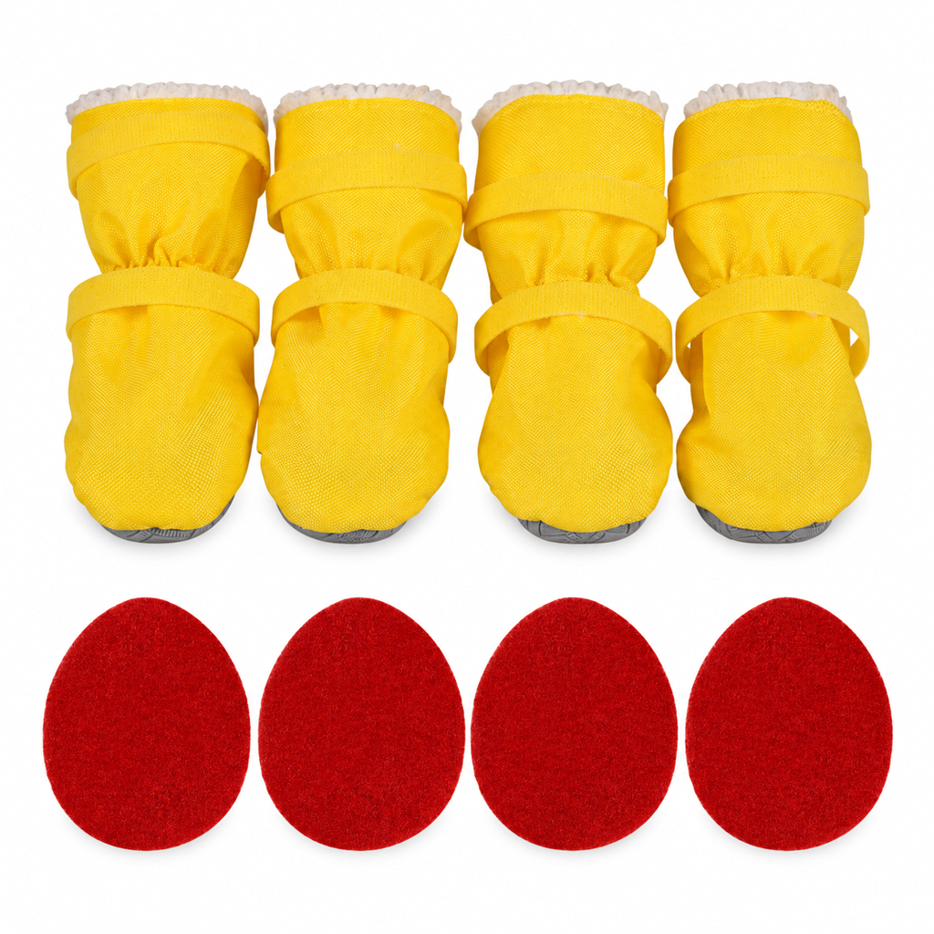 Waterproof Warm Winter Dog Boots with Non-Slip Soft Soles