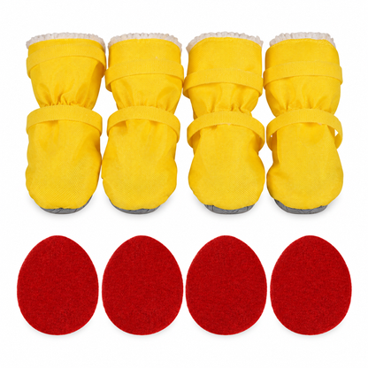 Waterproof Warm Winter Dog Boots with Non-Slip Soft Soles