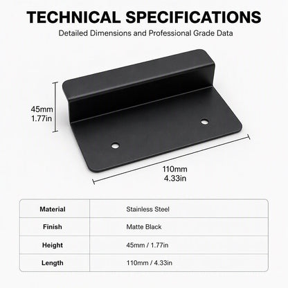 Stainless Steel Hands-Free Foot-Operated Cabinet Pull Handle