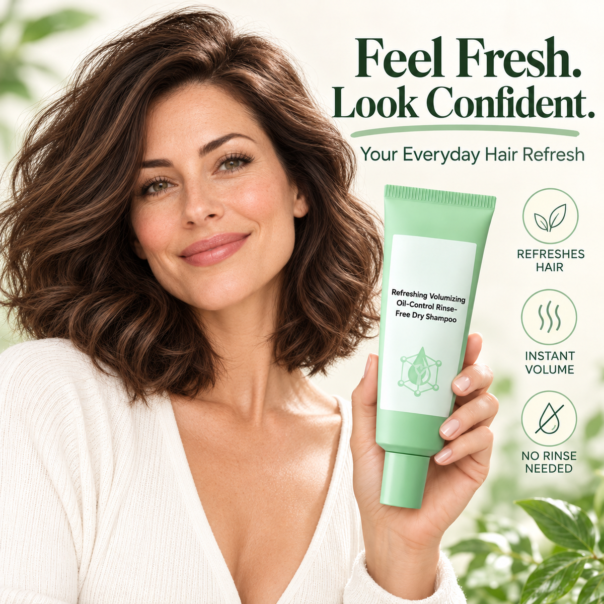 Refreshing Volumizing Rinse-Free Dry Shampoo Gel