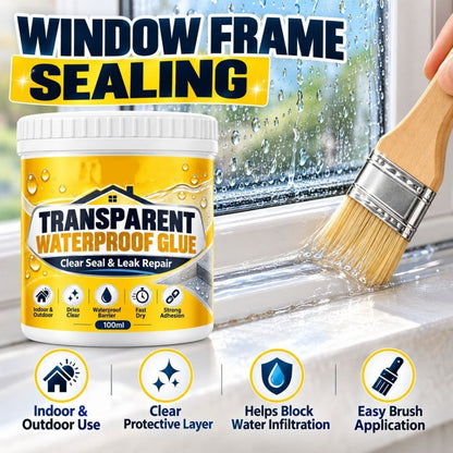 Transparent Waterproof Glue with Brush for Leak Repair
