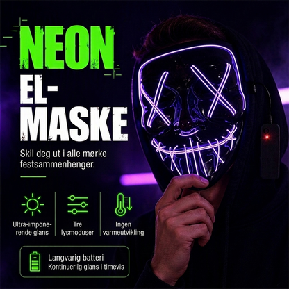 ⏳Kun for en kort tid – 50% RABATT ⏰Halloween LED-lysmasker