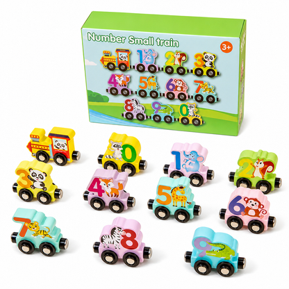 📢📢 50% OFF🚂Magnetic Wooden Number Train — Counting Fun for Ages 3+ 🎁