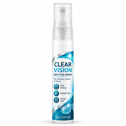 Portable Glasses Anti-Fog Spray and Lens Defogger