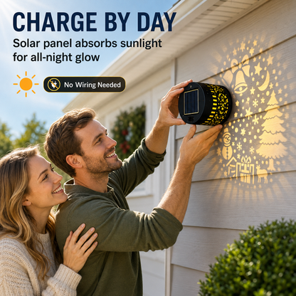 🎄 50% OFF NOW! ✨ Solar Decorative Wall Light – Festive Light Patterns, Auto On/Off & IP65 Waterproof – For Gardens, Balconies & Courtyards 🏡
