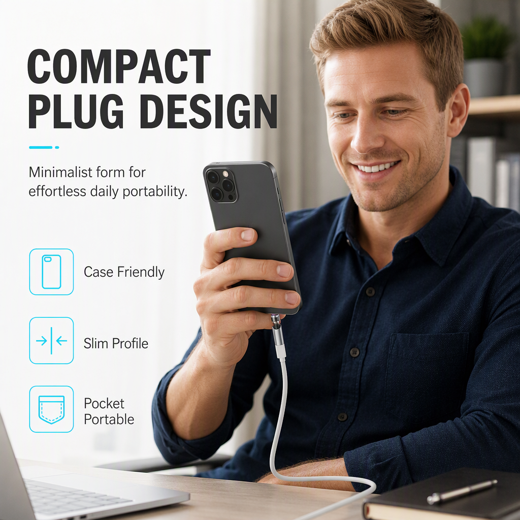 Rotating Magnetic Fast Charging Adapter
