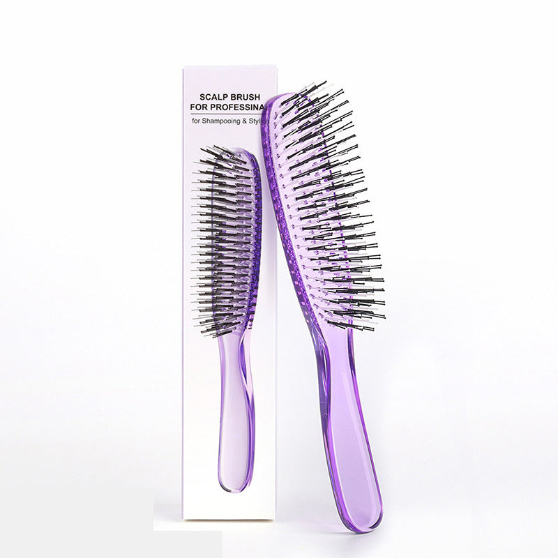 Detangle Knots Instantly! Gentle Portable Scalp Massage Hairbrush
