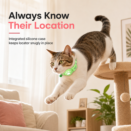 ⏳🔥LIMITED-TIME 50% OFF! ⏰Reflective Cat Collar with Waterproof Smart Pet Tracker Locator🐱✨