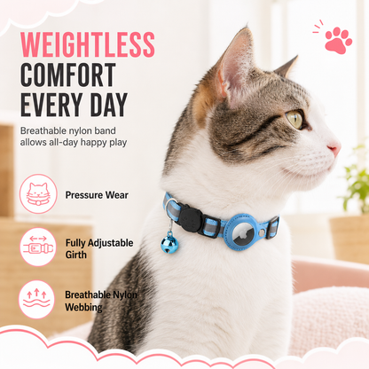 ⏳🔥LIMITED-TIME 50% OFF! ⏰Reflective Cat Collar with Waterproof Smart Pet Tracker Locator🐱✨