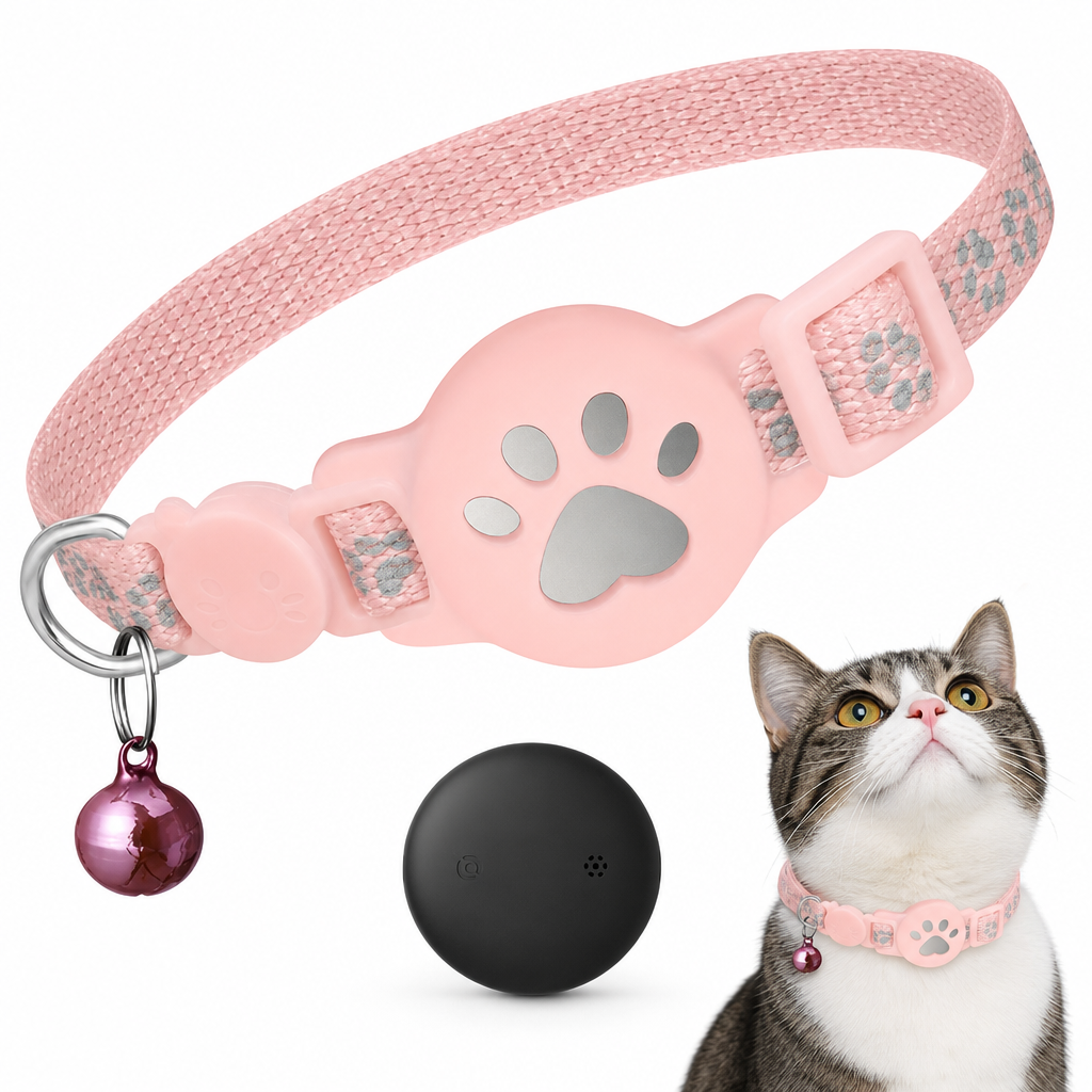 ⏳🔥LIMITED-TIME 50% OFF! ⏰Reflective Cat Collar with Waterproof Smart Pet Tracker Locator🐱✨
