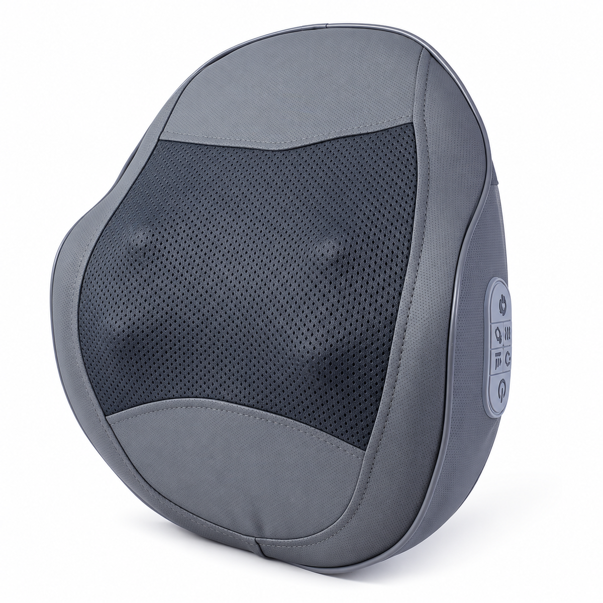 Ergonomic Lumbar Support and Heated Neck Massager Pillow