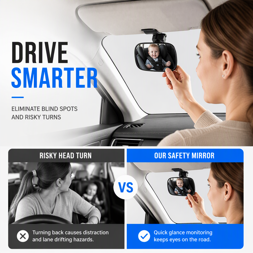 Car Rear Seat View Mirror