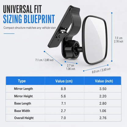 Car Rear Seat View Mirror