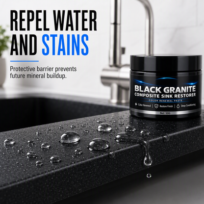🥳2026 HOT SALE🥳💞50K+ SOLD! 🪨✨ 50% OFF! Granite & Quartz Sink Renovation Paste – restores faded black luster, repels water & stains. Bring dull stone back to life without replacing it! 🛡️✅