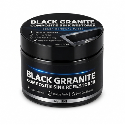 🥳2026 HOT SALE🥳💞50K+ SOLD! 🪨✨ 50% OFF! Granite & Quartz Sink Renovation Paste – restores faded black luster, repels water & stains. Bring dull stone back to life without replacing it! 🛡️✅
