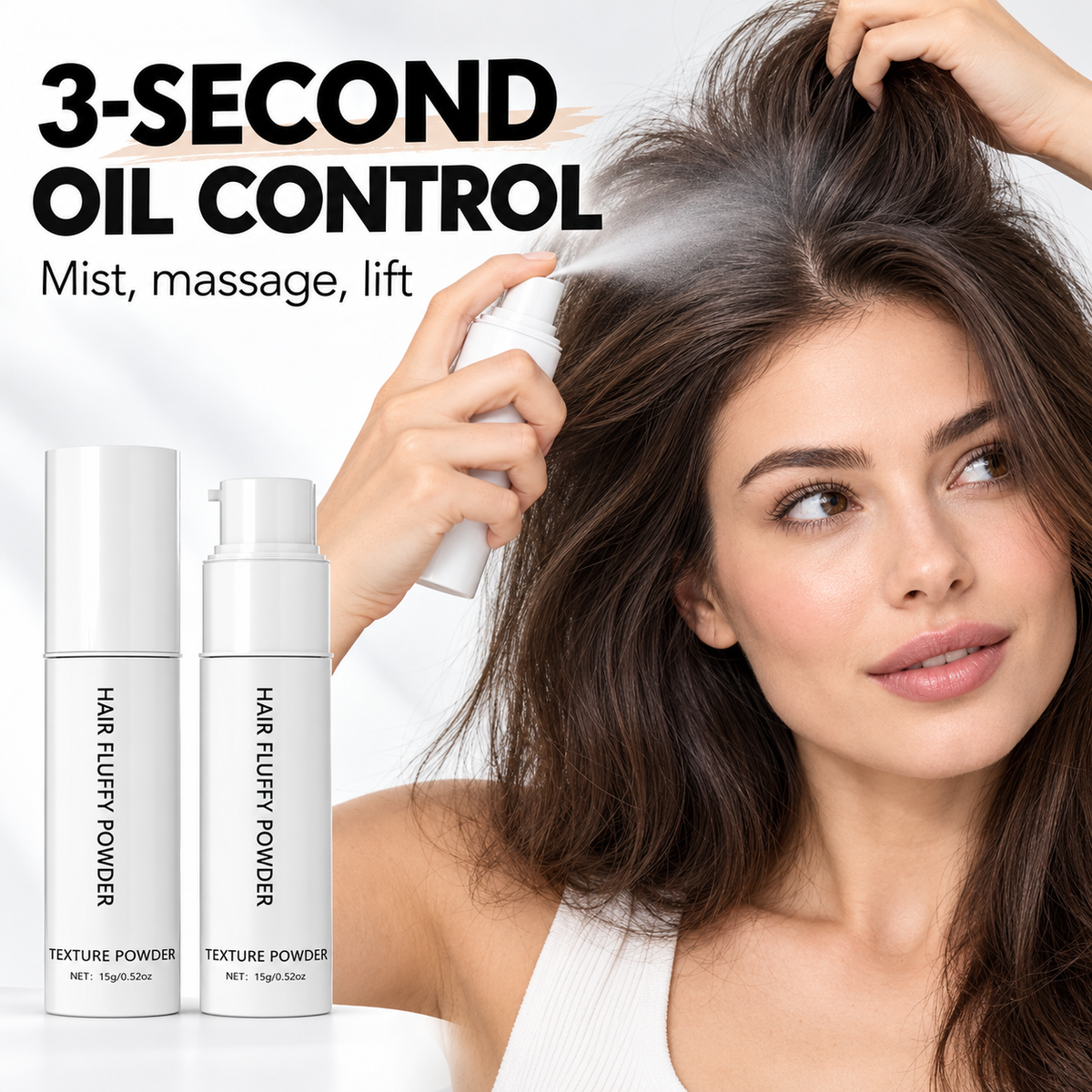 Instant Hair Volumizing Powder Spray for Oily Roots and Flat Hair