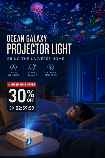 Ocean & galaxy projection lights: Dive into a wondrous world.