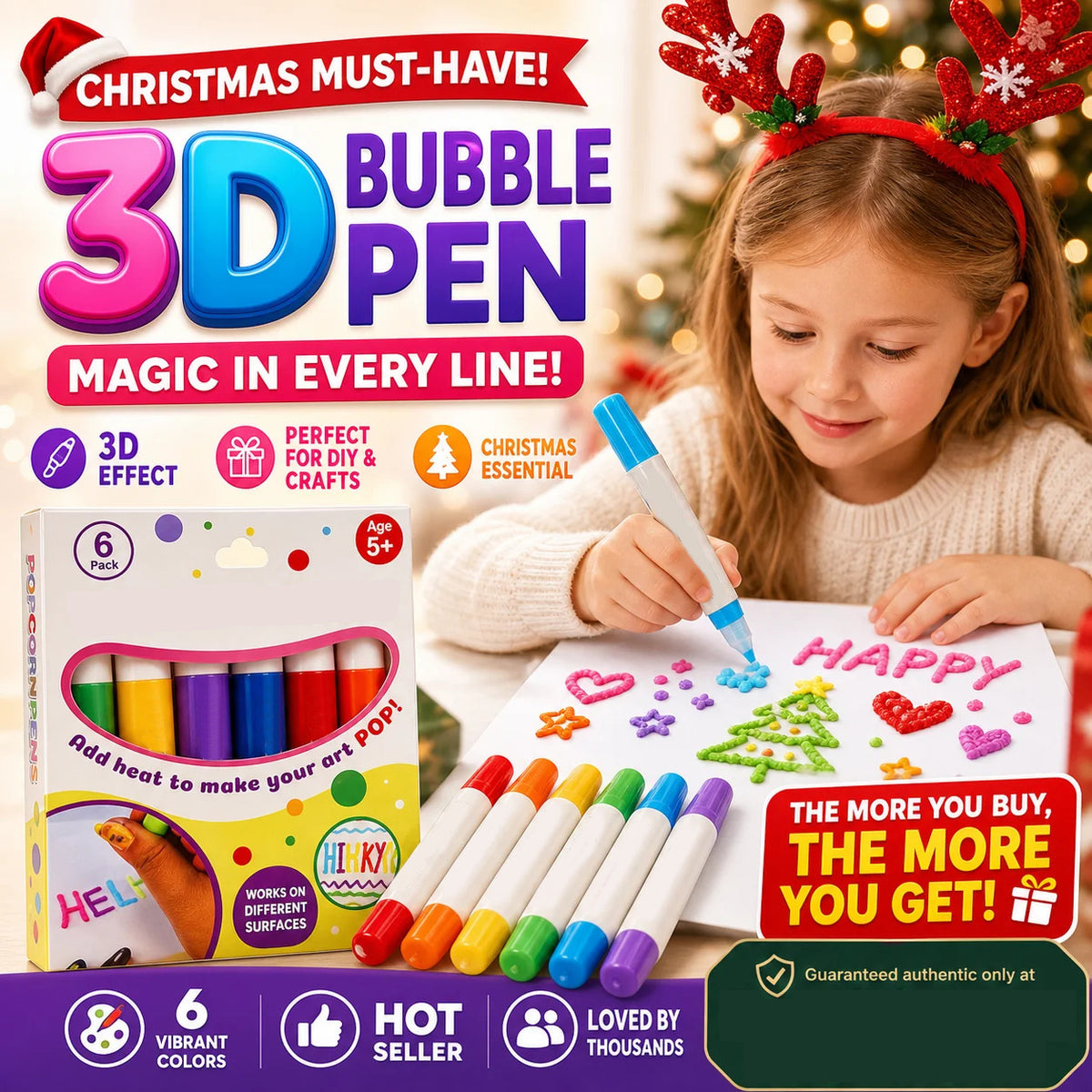 🎅Christmas Sale -48% OFF🎁Magic Puffy Pens