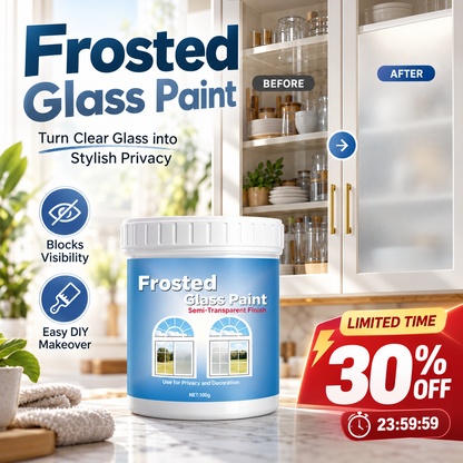 Glass Vase DIY Frosted Paint