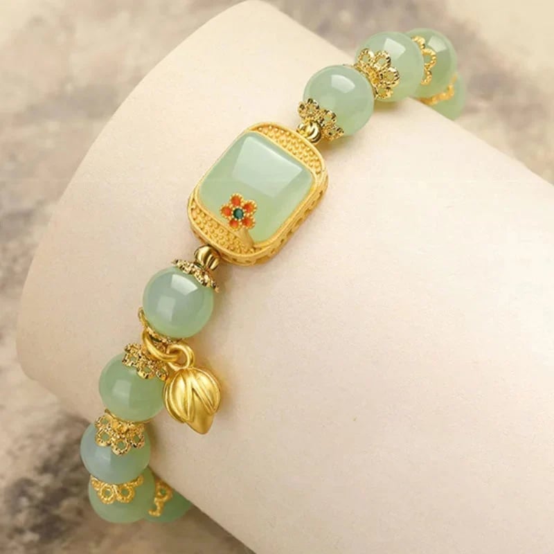 🔥 HOT SALE 🔥Hotan Jade Beaded Bracelet