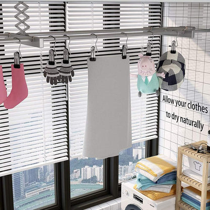 💥Hot Sale- 49% OFF💥Anti-rust Clip Space-saving Clothespin Hat Pants Storage Hanging Travel Hook