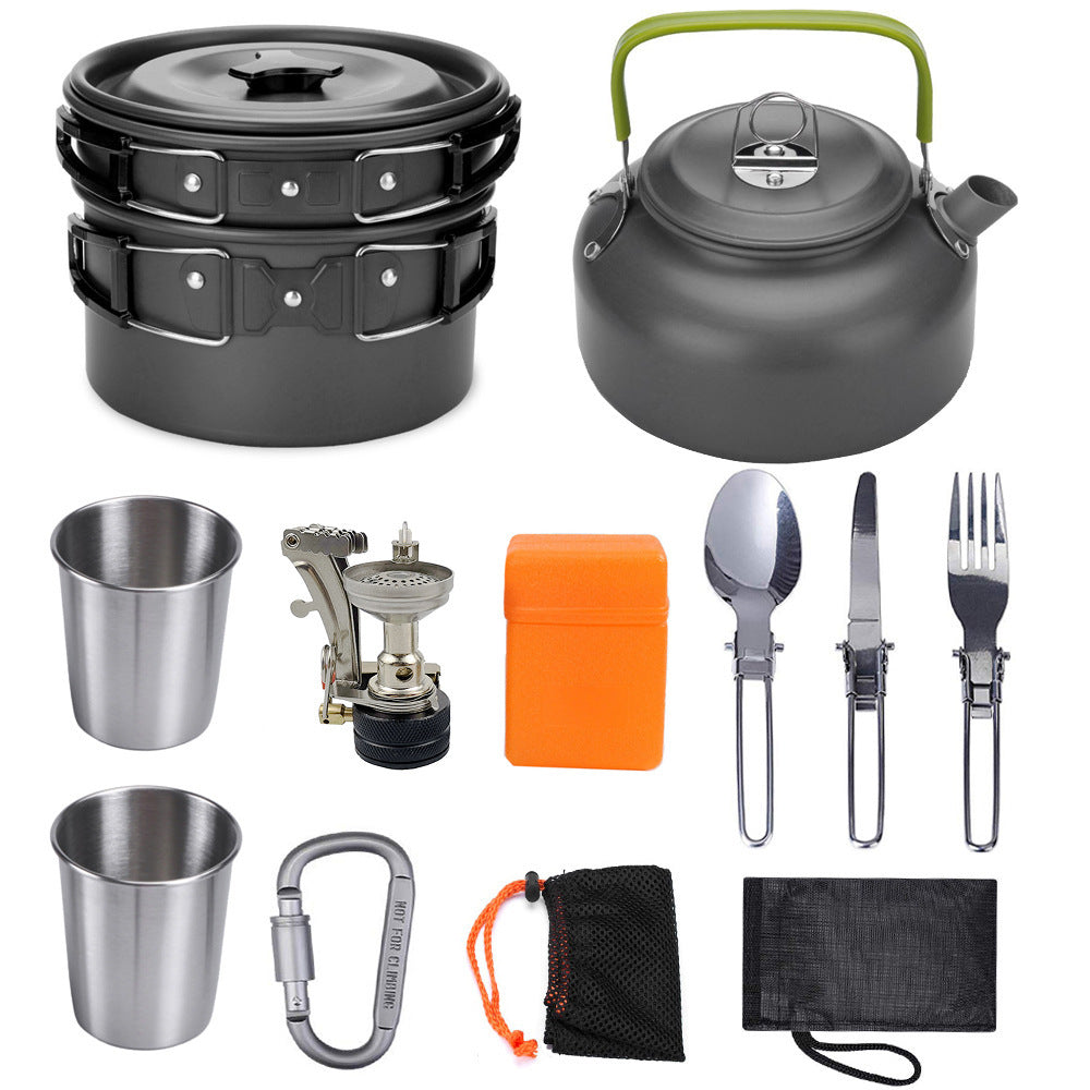 🔥Clearance Sale Limited Time Offe🔥Camping Cookware and Cutlery Set