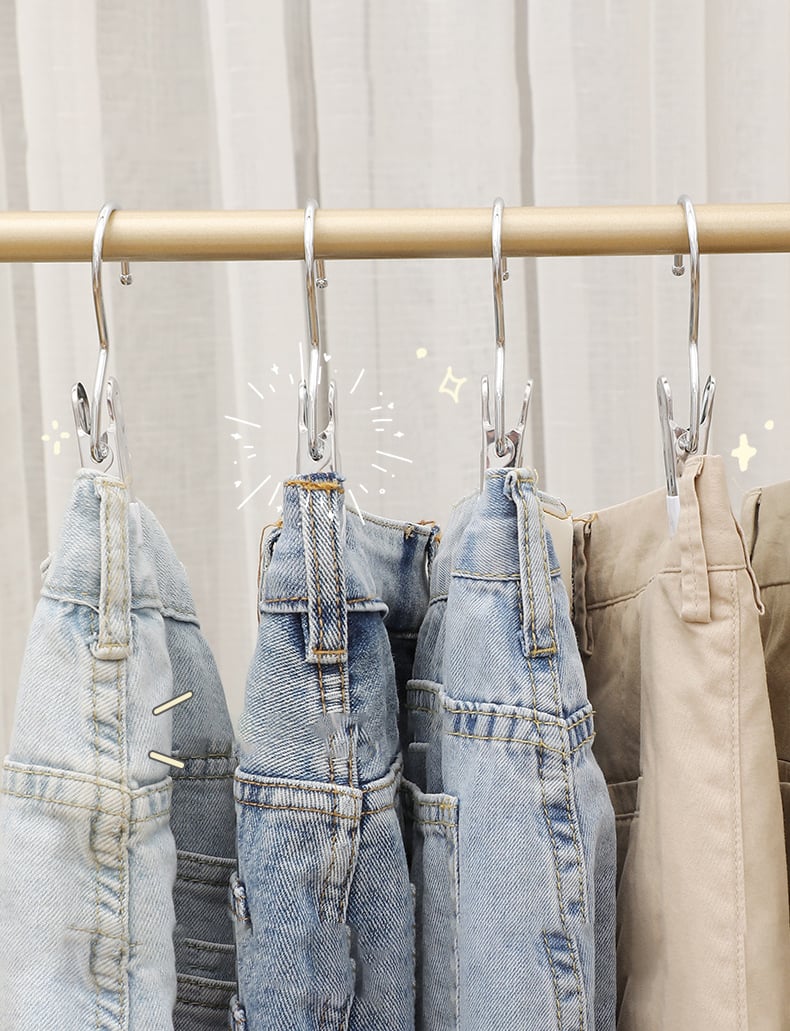 💥Hot Sale- 49% OFF💥Anti-rust Clip Space-saving Clothespin Hat Pants Storage Hanging Travel Hook