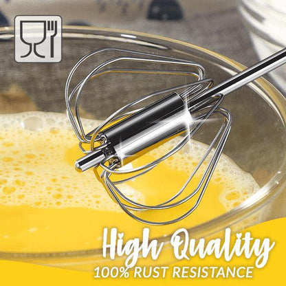 🌟🌟(HOT SALE ) Stainless Steel Semi-Automatic Whisk