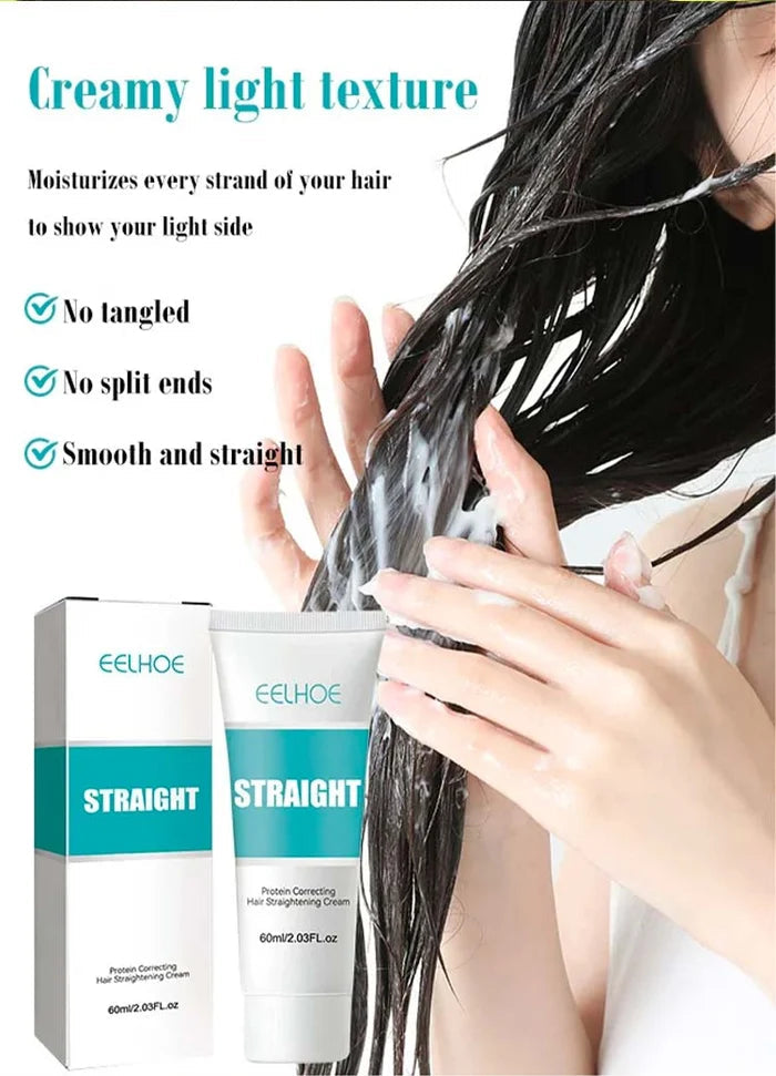 Save 45% on limited time purchase ✨ Silk and Keratin Treatment Hair Straightening Cream