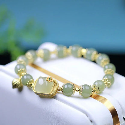 🔥 HOT SALE 🔥Hotan Jade Beaded Bracelet