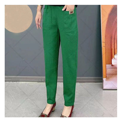 🔥New Year Special 49% OFF🔥Women's Elastic Waist Cotton Pants