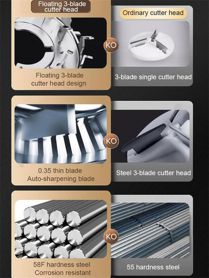 New Generation Three-blade Digital Display Electric Shaver With Original Stone