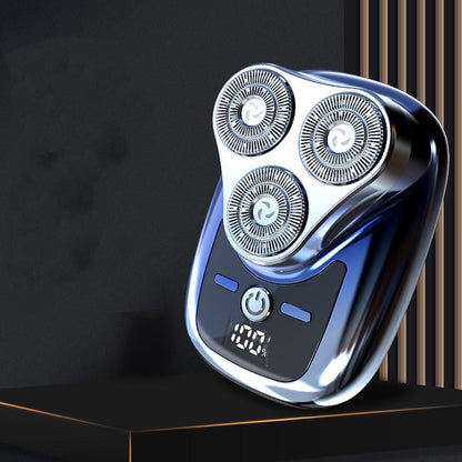 New Generation Three-blade Digital Display Electric Shaver With Original Stone